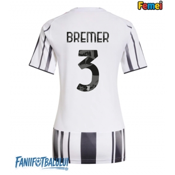 Juventus Gleison Bremer #3 Tricou Fotbal Replică 2025-26 Femei Acasa